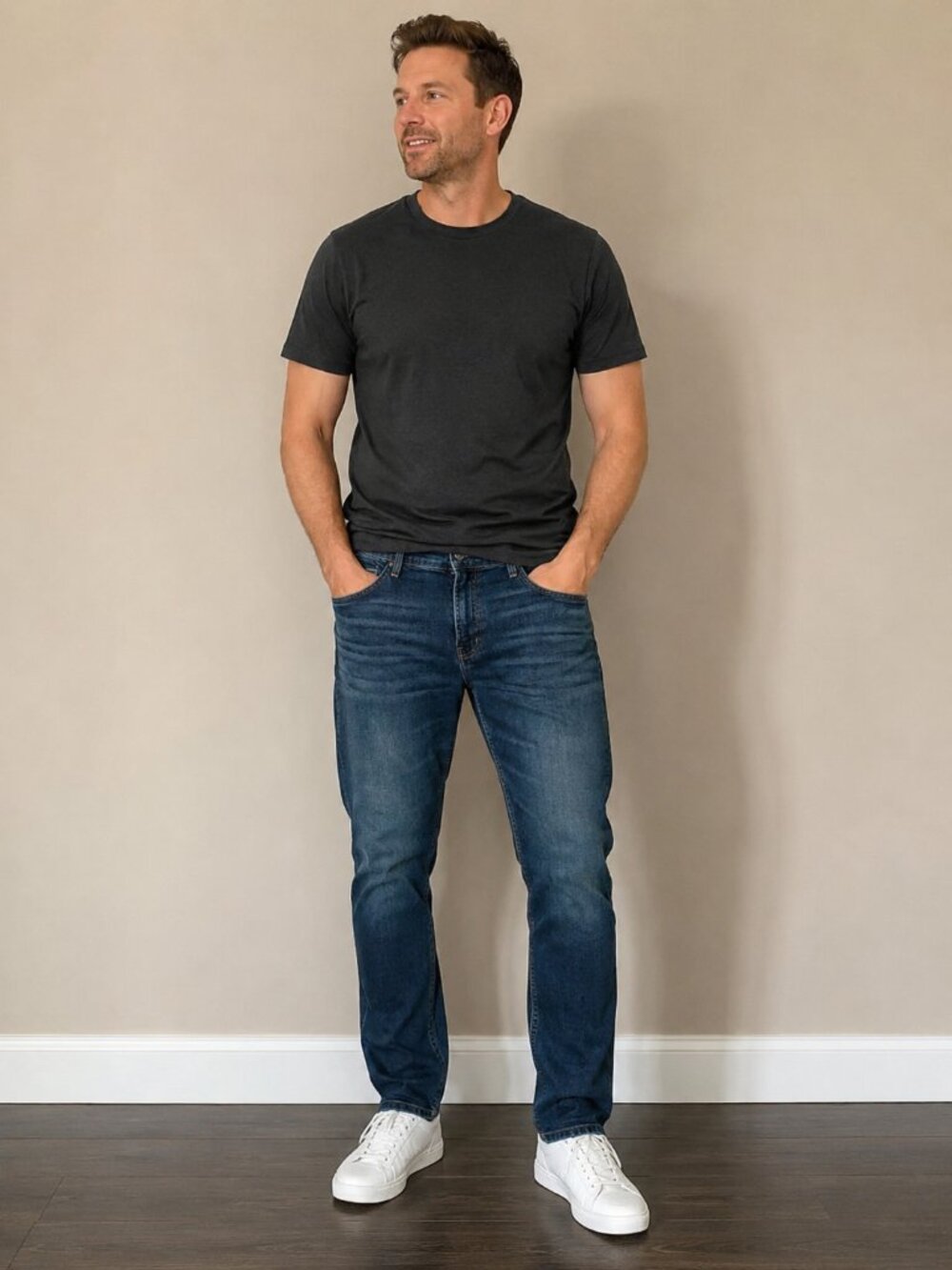7 FOR ALL MANKIND Slimmy Slim Straight Jeans (Size 34 x 32)